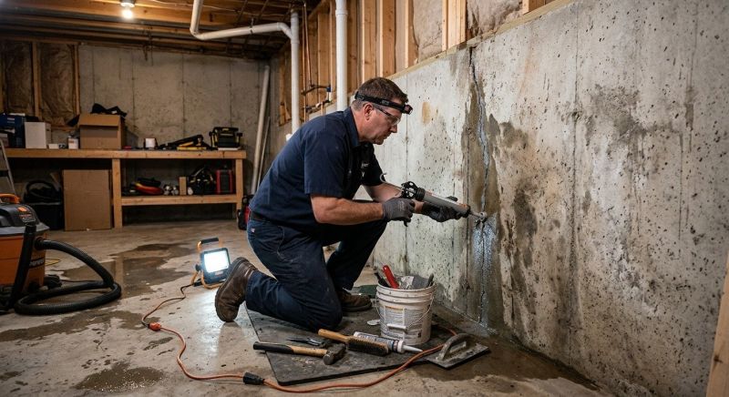 Foundation Leak Repair in Fredericksburg, VA